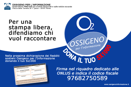 Con il tuo 5 per mille puoi sostenere Ossigeno. Segna il numero 97682750589